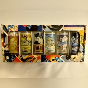 Elvis Presley Collectible Shot Glass Set